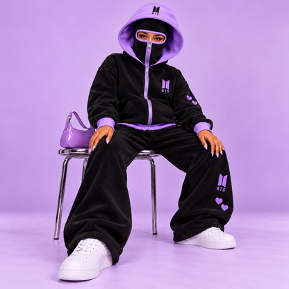 BTS Ski Mask Hoodie